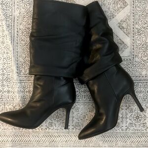 Toral Black Supple Leather Boots Size 37 (6.5) NEW, never worn